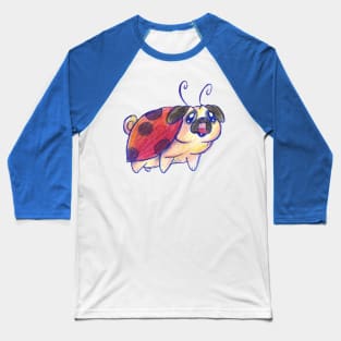 Lady Pug Baseball T-Shirt